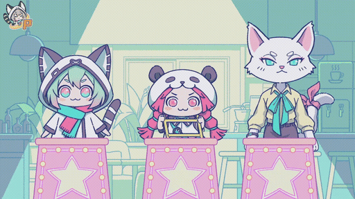 画像ギャラリー No.009のサムネイル画像 / 働く，料理する，ときにはサボる。動物たちの何気ない日常がリズムゲームになる「リズムアニマルカフェ」，本日発売