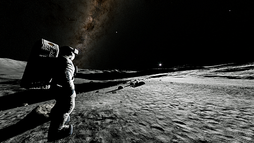 画像ギャラリー No.001のサムネイル画像 / JAXAとの共同研究の成果を利用した,リアルな月面探索ゲーム「REAL MOON」,本日無料でリリース