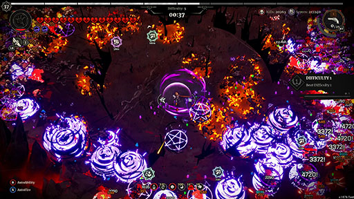 画像ギャラリー No.004のサムネイル画像 / “混沌の弾幕”に囲まれながら敵を倒していくローグライトACT「グラインドサバイバー」，Steam Nextフェスでデモを公開