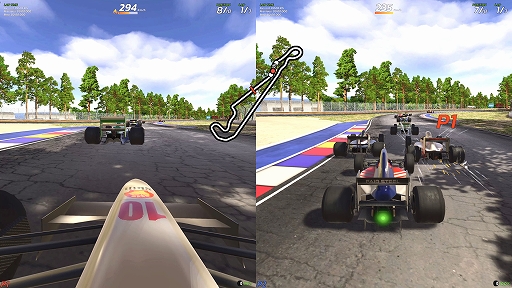 画像ギャラリー No.003のサムネイル画像 / 初心者から上級者まで楽しめるレースゲーム「4PGP」，本日発売。1990年代のアーケードレースゲームの雰囲気で，白熱のレースに挑戦しよう