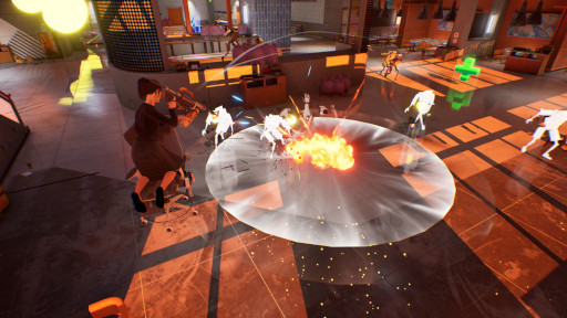 画像ギャラリー No.002のサムネイル画像 / 会社員暴走ローグライトアクション「Last Man Sitting」，Steamでリリース。オフィスチェアに乗った会社員が掃除用具や銃器で戦っていく