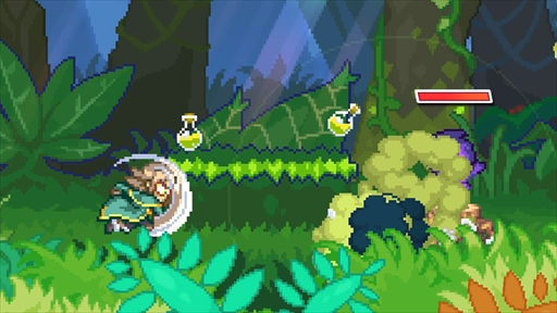 画像ギャラリー No.022のサムネイル画像 / 「ぼくらのキングダム 時食む果実といにしえの魔物」は，アクションもシム要素もハイブリッドに楽しめる。インティ・クリエイツらしさあふれる2Dドット絵も魅力だ【PR】