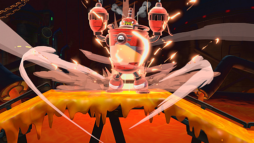 画像ギャラリー No.004のサムネイル画像 / 「ロックマン：デュアル オーバーライド」，新ボス「タンクマン」を公開。滑る床やガス充満エリアが待ち受けるオイル貯蔵施設を攻略