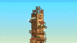 画像ギャラリー No.003のサムネイル画像 / 釣りで素材を集め,家を高くしていく静かな放置建築ゲーム「CELESTAY」,Steamストアページを公開。家が高くなれば,見える星座が増える