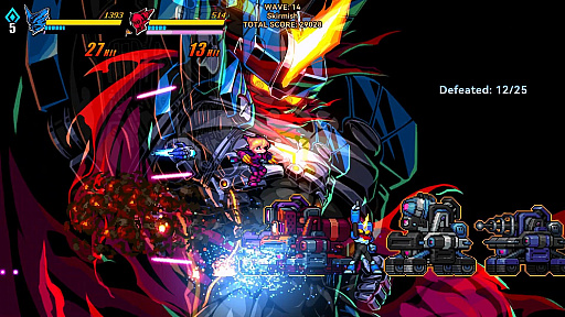 画像ギャラリー No.006のサムネイル画像 / レトロ調ピクセルアートでハイテンポアクション「超アロイクラッシュ」，Steamで早期アクセス開始