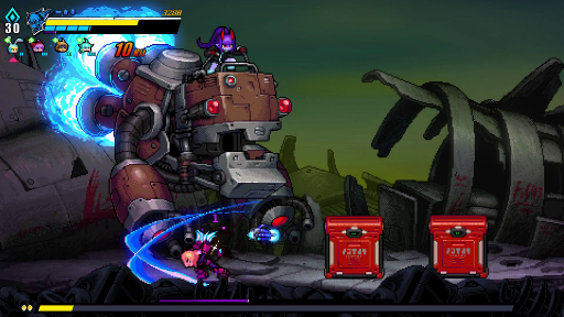 画像ギャラリー No.037のサムネイル画像 / ［プレイレポ］弾けるエフェクトはドット絵の電脳花火！　「超アロイクラッシュ」はローグライクの要素も取り入れた挑戦的な2Dアクションだ