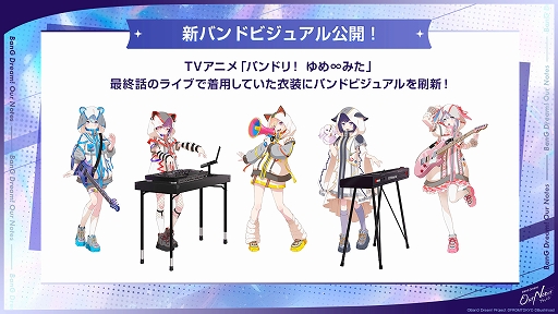 画像ギャラリー No.003のサムネイル画像 / 「BanG Dream! Our Notes」,9月24日にリリース。全5バンドのストーリー100話を収録,翌日からカバー曲を5日連続追加