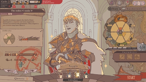 画像ギャラリー No.001のサムネイル画像 / 独創的なアートスタイルが目を引くRPG「Sovereign Tower」，体験版を配信開始。時間を操作しながら騎士たちを導いて，新たな運命を切り拓く