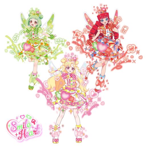 画像ギャラリー No.001のサムネイル画像 / 「おねがいアイプリ」,4だんを10月1日に開始。3人チーム「スマイルハート」「ピュアハート」のアイプリカードが登場
