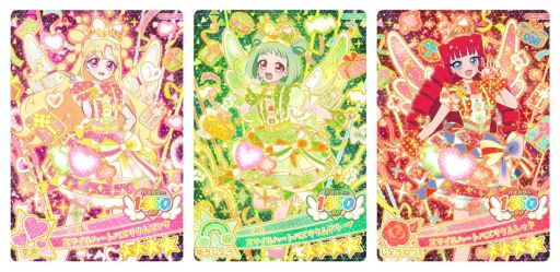 画像ギャラリー No.004のサムネイル画像 / 「おねがいアイプリ」,4だんを10月1日に開始。3人チーム「スマイルハート」「ピュアハート」のアイプリカードが登場