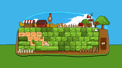 画像ギャラリー No.003のサムネイル画像 / タイピングしながら農園が育つ癒やし系放置型ゲーム「指先農園」,2026年3月に発売予定。体験版の配信も開始