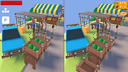 違いを見つける3D