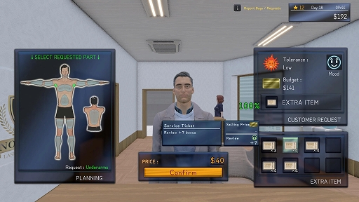 画像ギャラリー No.004のサムネイル画像 / 「脱毛サロンシミュレーター」,クローズドβテストを開始。お客のムダ毛を焼き払う快感を味わおう。素早い施術と限界ギリギリの寸止めが重要