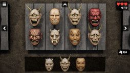 画像ギャラリー No.001のサムネイル画像 / 異変探し×整理整頓のホラーゲーム「呪面」，Steamストアページを公開。壁一面の大量のお面から「異変の起きる呪われたお面」を見つけ出そう