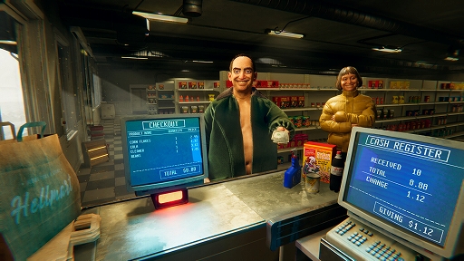 画像ギャラリー No.001のサムネイル画像 / 静かな町でのんびりコンビニ経営。しかし深夜に訪れるお客はどこか奇妙……。マーケットシムホラー「HELLMART」，Steamで配信開始