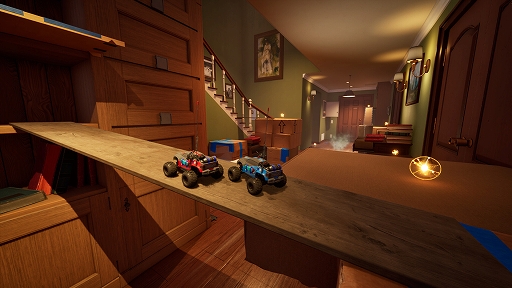 画像ギャラリー No.001のサムネイル画像 / 2台のラジコンで家を探索し，失踪した教授の謎を追え。2人協力ラジコンADV「WheelMates」が発表に