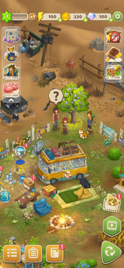 画像ギャラリー No.004のサムネイル画像 / 猫たちの楽園が舞台のパズルADV「マージキャット:キャットピアパズル」,スマホ向けにリリース。可愛いイラストと直感的なマージパズルが融合