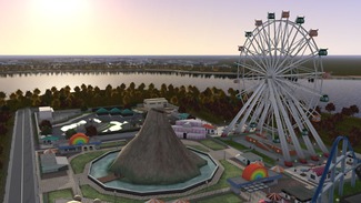 画像ギャラリー No.007のサムネイル画像 / 「A列車で行こう9 Evolution」，チュートリアルを含む4種類のマップを追加。駅や建物の敷地内にアイテムを配置して，都会らしい景観を再現可能