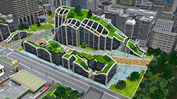 画像ギャラリー No.004のサムネイル画像 / 「A列車で行こう9 Evolution」，緑化建物群やデータセンター，都市交通の中心となる駅などゲーム内に登場する建物情報が公開に