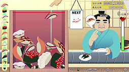 画像ギャラリー No.004のサムネイル画像 / 目指せ大トロ! 同じネタの寿司をくっつけて,お客に提供する。落ち物系パズル「元祖 落とし寿司 めびうす」,Switch2版が発売決定