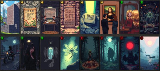 画像ギャラリー No.004のサムネイル画像 / 都市伝説がテーマのデッキ構築型ローグライト「ARCANATI CARD -アルカナティカード-」，Steamストアページを公開。手札不採用のシステムが特徴