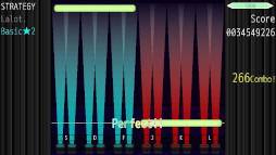 画像ギャラリー No.003のサムネイル画像 / 音楽ゲーム「CoLane」，PC向けテスト版を無料公開。1つのノーツを複数のキーで取れるので，最適な運指を考えよう