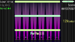 画像ギャラリー No.004のサムネイル画像 / 音楽ゲーム「CoLane」，PC向けテスト版を無料公開。1つのノーツを複数のキーで取れるので，最適な運指を考えよう