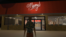 画像ギャラリー No.004のサムネイル画像 / 人喰いレストランを描いたホラーADV「Manny’s」，Switch版をリリース。無人島で飢えた漂流者は，あるはずのないファストフード店を目にする