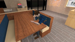 画像ギャラリー No.007のサムネイル画像 / 人喰いレストランを描いたホラーADV「Manny’s」，Switch版をリリース。無人島で飢えた漂流者は，あるはずのないファストフード店を目にする