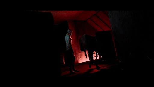 画像ギャラリー No.006のサムネイル画像 / 「SILENT HILL: Townfall」は,CRTVのノイズが不安を呼び起こすホラー表現に。シアター風の会場でじわじわと恐怖が迫るプレイデモを体験