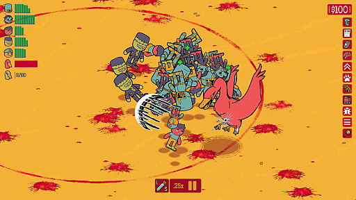 画像ギャラリー No.002のサムネイル画像 / “野郎”を集めて巨大ゴリラや神様に人海戦術で立ち向かうカオスなローグライクオートバトラー「How Many Dudes?」,Steam Nextフェス参加を発表