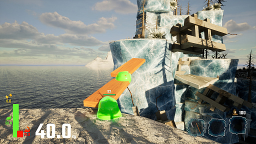 画像ギャラリー No.002のサムネイル画像 / 最大8人で協力し分裂した南極に橋をかけていく「LINK Penguins」体験版,2月23日リリース