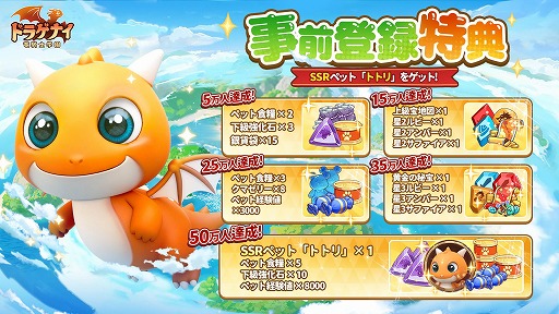 画像ギャラリー No.008のサムネイル画像 / 空中戦アクションRPG「ドラゲナイ：竜騎士学園」事前登録の受付を開始。50万人達成でSSRペット「トトリ」を配布