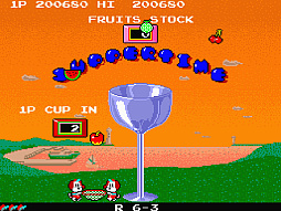 画像ギャラリー No.005のサムネイル画像 / アケアカ版「プランプポップ」,3月5日配信開始。動物親子がトランポリンで子供を跳ね返し,上空に浮かぶ風船を割っていくACTゲーム