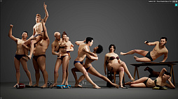 画像ギャラリー No.008のサムネイル画像 / どんな人も自在にポーズ設定。アーティスト向け作画リファレンスツール「HAELE 3D - ポーズスタジオ Max」発表