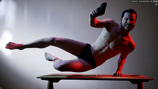 画像ギャラリー No.013のサムネイル画像 / どんな人も自在にポーズ設定。アーティスト向け作画リファレンスツール「HAELE 3D - ポーズスタジオ Max」発表