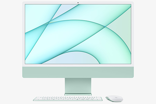 Apple，「Apple M1」搭載の新型「iMac」を発表。鮮やかな7色のカラー