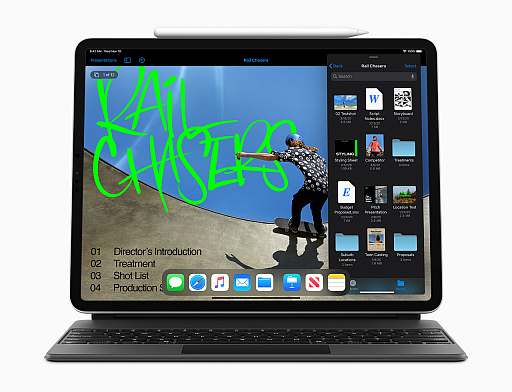 画像集#008のサムネイル/第4世代「iPad Pro」が発表。A12Z Bionicチップを採用，デュアルカメラ＆LiDARスキャナを搭載。角度調整が可能な「Magic Keyboard」も