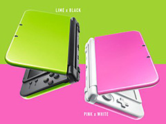 Newニンテンドー3DS LLに春らしい新色が登場。「ライム×ブラック」「ピンク×ホワイト」の2色が6月9日発売へ