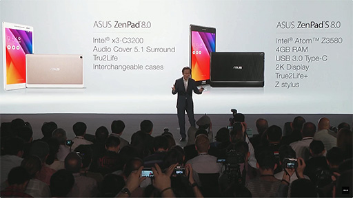 ���������꡼ No.007�Υ���ͥ������ / ��COMPUTEX��ASUS��������Ż륹�ޡ��ȥե����Zenfone Selfie�פ�5.1ch���ԡ�������¢���֥�åȡ�ZenPad 8.0�פʤɤ�ȯɽ