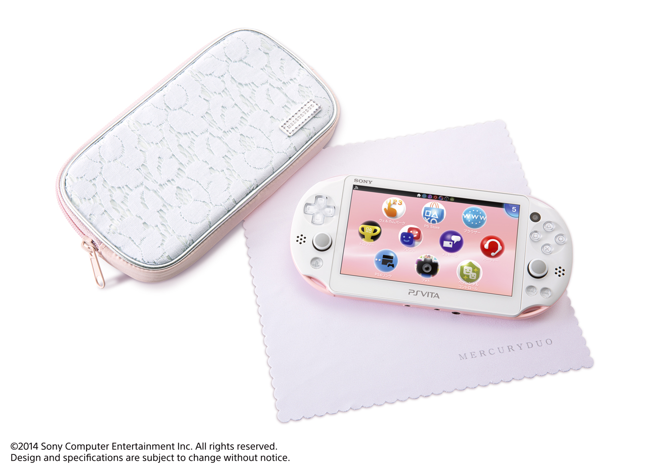 画像集/PS Vitaの新色「ライトピンク/ホワイト」にアパレルブランド「MERCURYDUO」製アクセサリがセットになった数量限定モデル