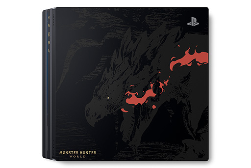 リオレウスをあしらった「MONSTER HUNTER: WORLD」デザインのPS4 Pro