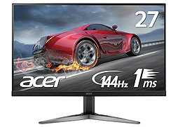 画像ギャラリー No.002のサムネイル画像 / 垂直144Hz対応で2560×1440ドットのAcer製ゲーマー向けディスプレイ新商品がAmazonで10%オフ。新たな「タイムセール祭り」情報も