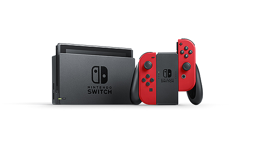 スーパーマリオ オデッセイ」とJoy-Con（レッド），キャリングケースを