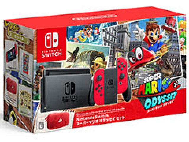 スーパーマリオ オデッセイ とjoy Con レッド キャリングケースを同梱したnintendo Switch本体セットが10月27日発売