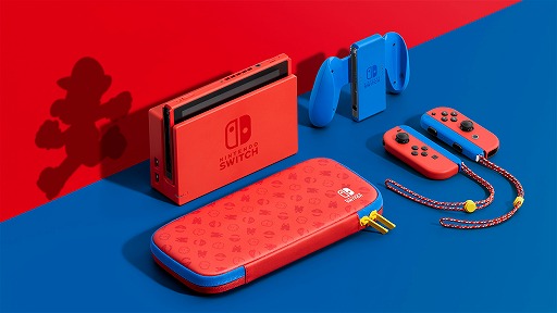 Nintendo Switchの新色「マリオレッド×ブルー セット」の予約受付が 