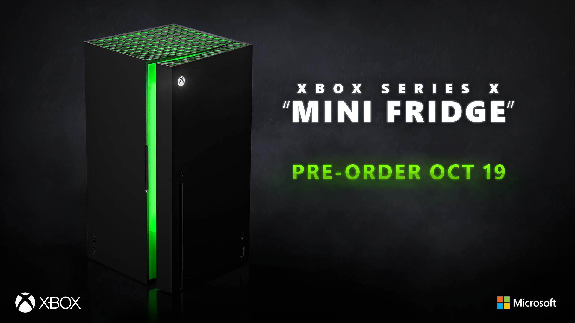 Xbox Series X型の小型冷蔵庫「Xbox Mini Fridge」の予約受付が10月19