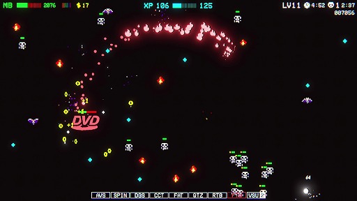 画像ギャラリー No.004のサムネイル画像 / バウンドするDVDロゴが主人公。新作ローグライト「DVD Screensaver 2: 30th Anniversary Survivors Edition」，Steamストアページを公開