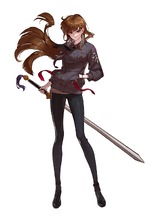 画像ギャラリー No.017のサムネイル画像 / 弾幕STG「食魂徒 〜Blue Pieta〜」，東方の見習い死神「チェ・ウリ」と西方のヴァンパイアハンター「レイラ」の主人公に加え，人間ボス「マリア」を紹介