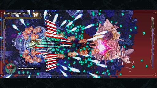 画像ギャラリー No.003のサムネイル画像 / 弾幕横スクロールSTG「食魂徒：Blue Pieta」，弾幕の中へ飛び込むほど強くなる，進化した「ソウルコレクト」システムを実装